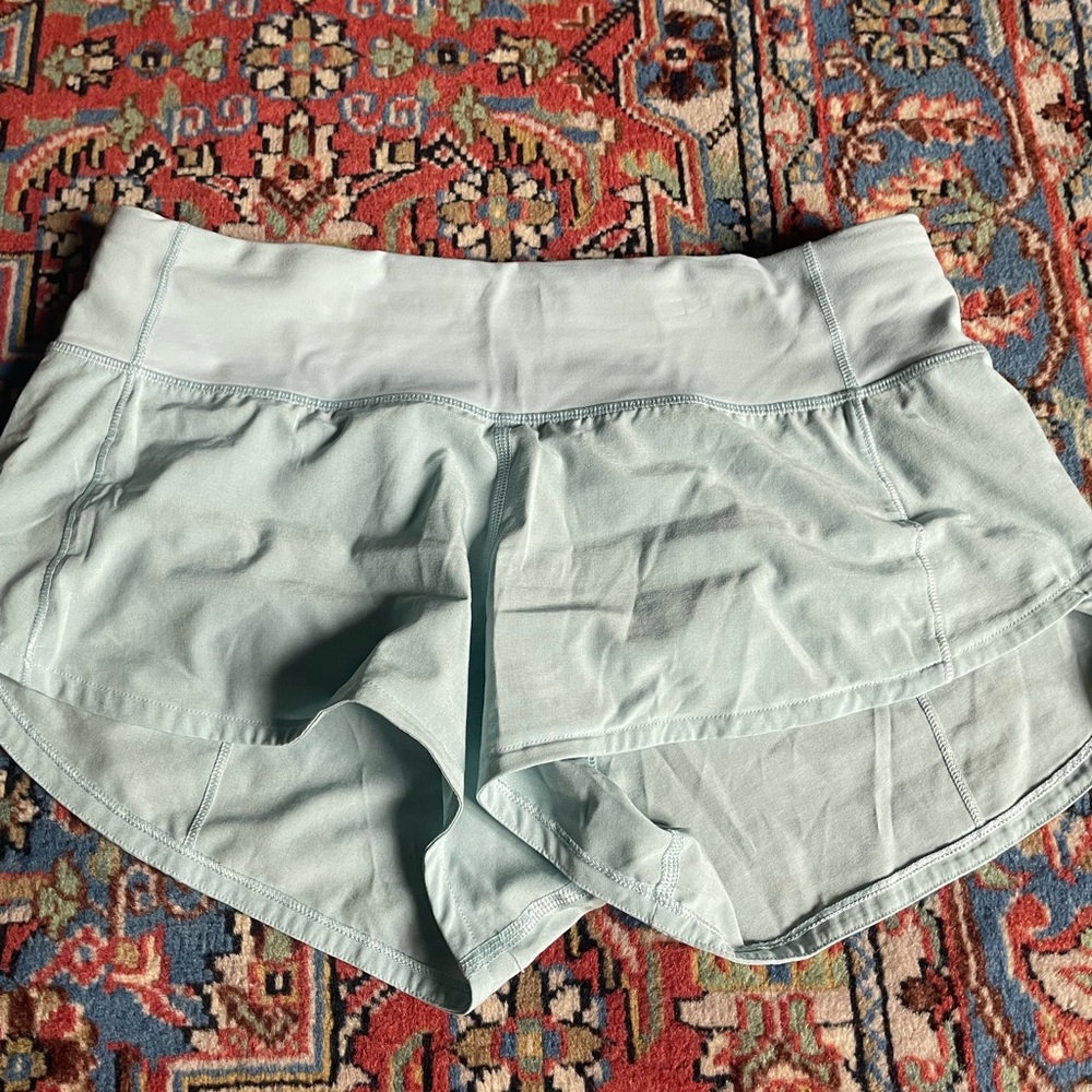 lululemon athletica Light Blue Athletic Shorts
